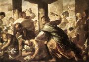 GIORDANO, Luca Christ Cleansing the Temple dh China oil painting reproduction